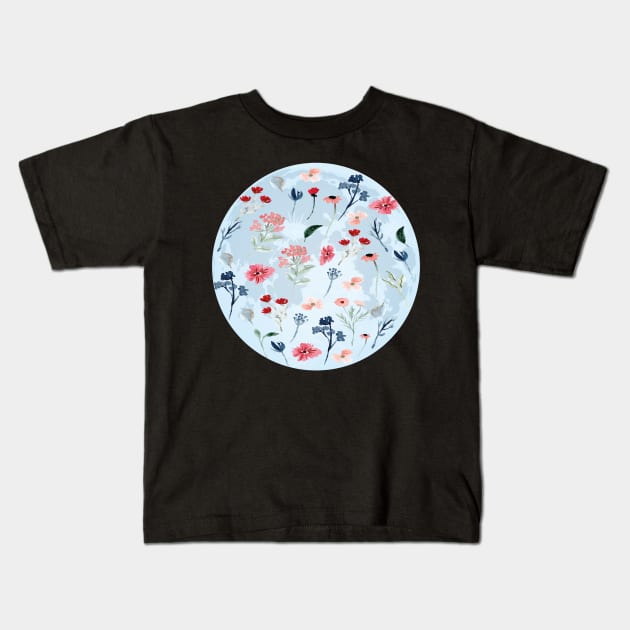 FULL MOON GIFT IDEA: FULL FLOWER MOON T-SHIRT Kids T-Shirt by Chameleon Living